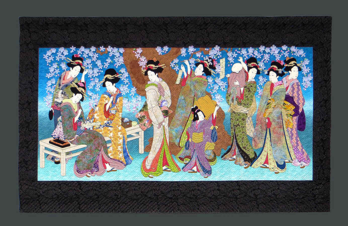 Sakura II: Picnic at Naruko - Quilt